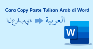 Cara Copy Paste Tulisan Arab di Word